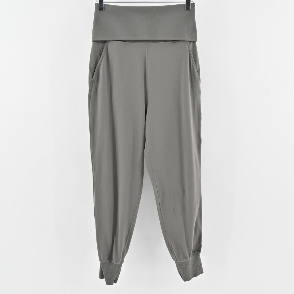 Lululemon Align Rib Waist Jogger Womens Size 6 Green Athleisure Yoga Pants